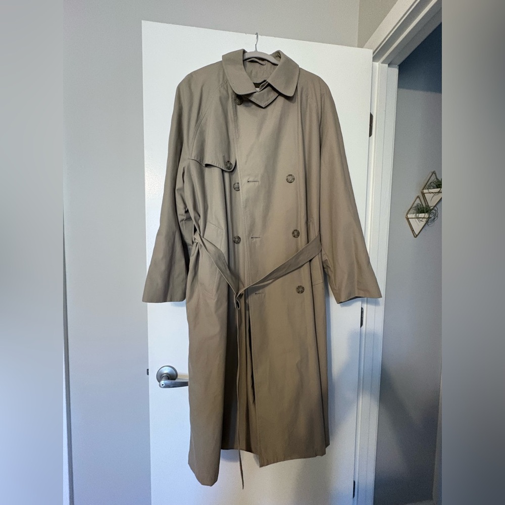 London Fog Beige Fully Lined Trench Coat